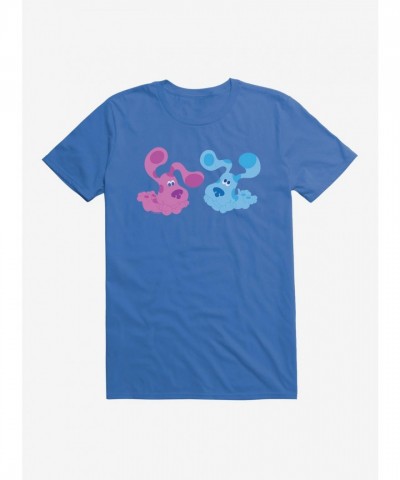 Blue's Clues Magenta and Blue Playful T-Shirt for Men