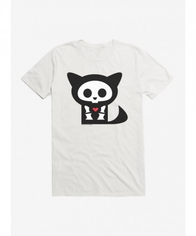 Skelanimals The Cat T-Shirt for Men - White