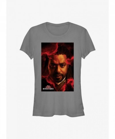 Marvel Mordo Girls T-Shirt - Grey Comfortable Lightweight Cotton