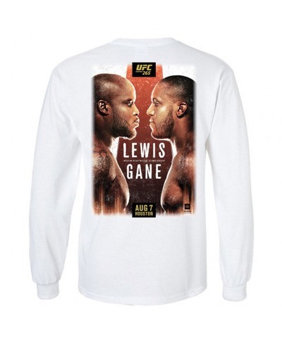 Men's Long Sleeve UFC 265 Event T-Shirt - Official Cotton Tee