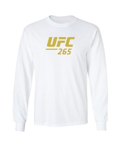 Men's Long Sleeve UFC 265 Event T-Shirt - Official Cotton Tee