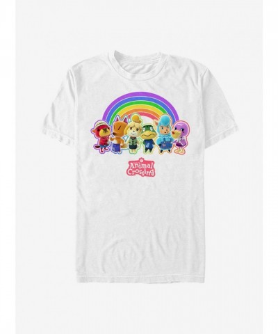 Animal Crossing Rainbow Collection T-Shirt - Men's White