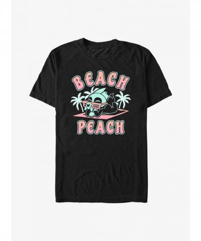 Disney Owl House Beach Peach T-Shirt - Black Men's Size