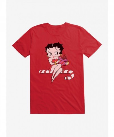 Betty Boop Candy Cane Unisex T-Shirt