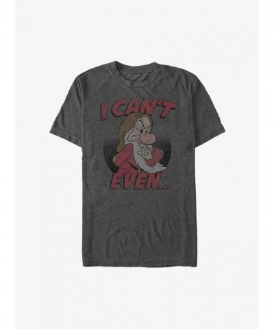 Disney Snow White T-Shirt for Men - Grey Lightweight Comfort
