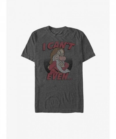 Disney Snow White T-Shirt for Men - Grey Lightweight Comfort