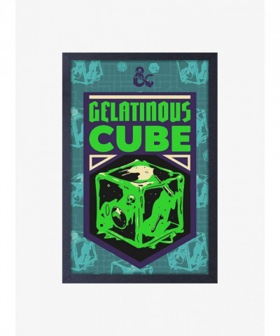 Dungeons & Dragons Gelatinous Cube Wood Framed Art Print