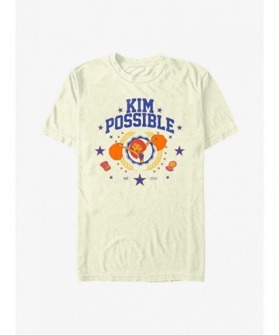 Disney Kim Possible Collegiate Beige T-Shirt for Men