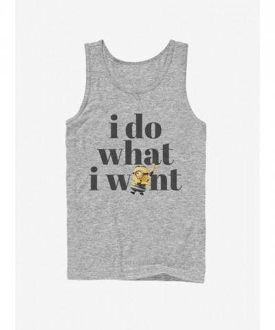 Minion Do What I Want Men's Muscle Tank Top - Black