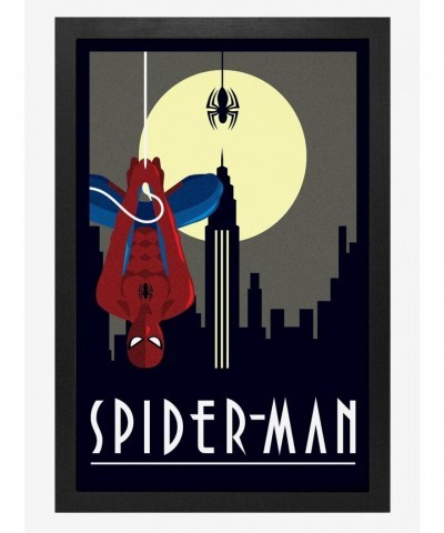 Marvel's Dark Art Deco Spider-Man Framed Poster