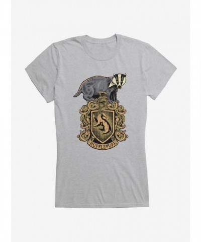 Harry Potter Hufflepuff Crest Lightweight T-Shirt for Girls