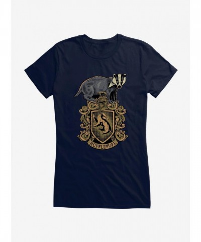 Harry Potter Hufflepuff Crest Lightweight T-Shirt for Girls