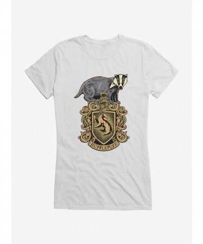 Harry Potter Hufflepuff Crest Lightweight T-Shirt for Girls
