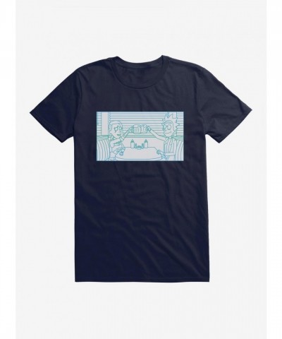 Rick And Morty Diner T-Shirt for Men