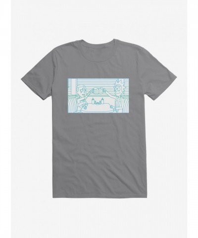 Rick And Morty Diner T-Shirt for Men