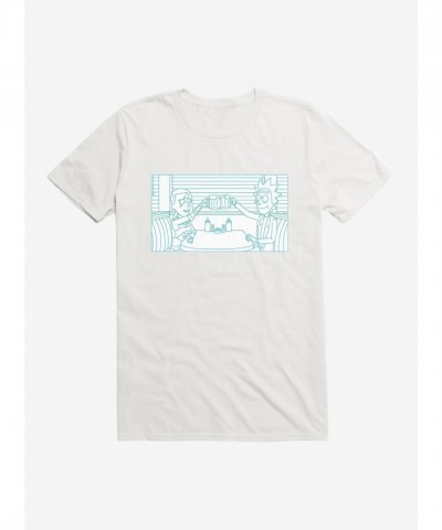 Rick And Morty Diner T-Shirt for Men