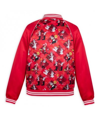 Rabbit Year 2023 Adult Varsity Jacket with Disney Bunnies