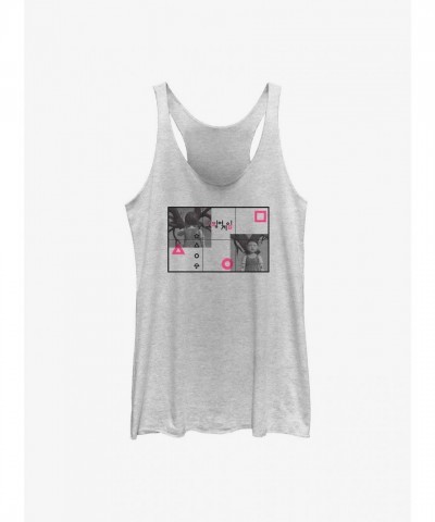 Squid Game Young-Hee Doll Inspired Girls Tank Top - White