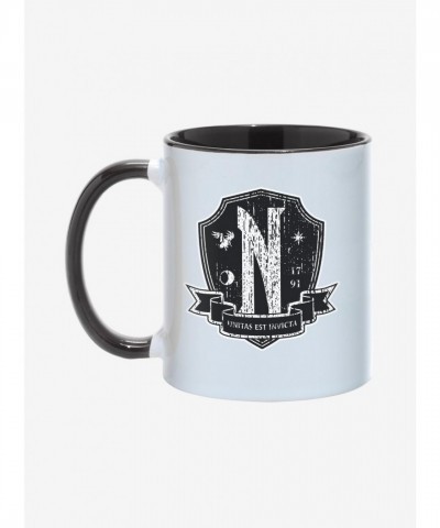 Wednesday Nevermore Unity Motto Ceramic Mug - Invincible Design - Black