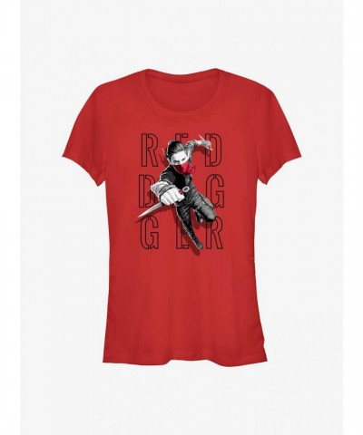 Marvel Ms. Marvel Red Dagger Tee for Girls - Lightweight Cotton