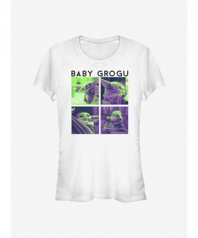 Mandalorian Child Character Tee for Girls - White Cotton Lightweight