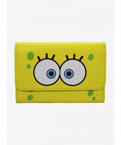 SpongeBob SquarePants Yellow Foldover Wallet for Fans