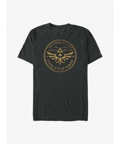 Extra Soft Legendary Courage The Legend of Zelda T-Shirt - Men's Black