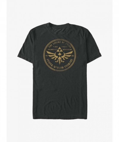 Extra Soft Legendary Courage The Legend of Zelda T-Shirt - Men's Black
