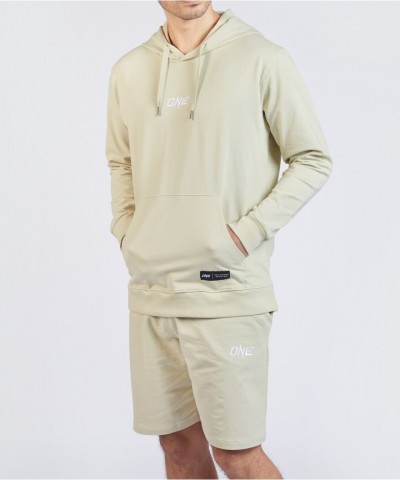 ONE Unisex Signature Logo Pullover Hoodie - Sand Color