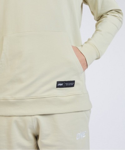 ONE Unisex Signature Logo Pullover Hoodie - Sand Color