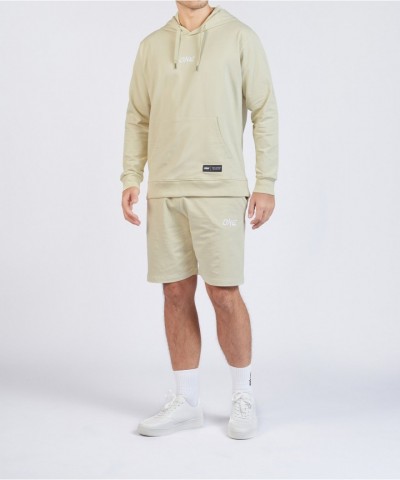 ONE Unisex Signature Logo Pullover Hoodie - Sand Color