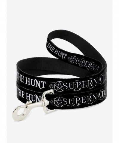 Supernatural Fandom Pentagram Dog Leash - USA Made Polyester & Steel