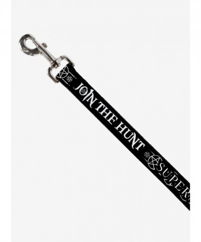 Supernatural Fandom Pentagram Dog Leash - USA Made Polyester & Steel