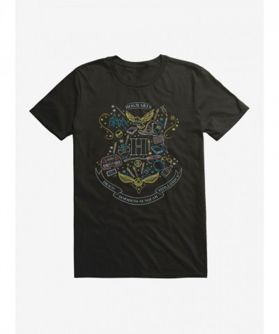 Harry Potter Hogwarts Shield Graphic Tee for Men