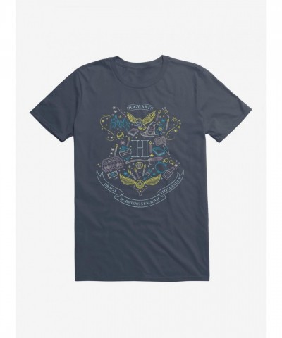 Harry Potter Hogwarts Shield Graphic Tee for Men