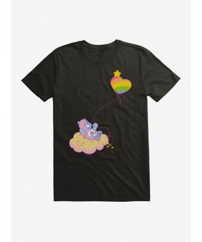 Care Bears Love Float T-Shirt - Black Men's Size