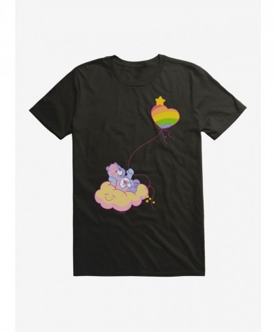 Care Bears Love Float T-Shirt - Black Men's Size