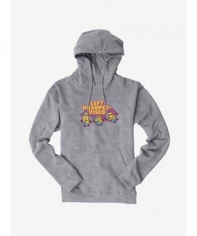 Minions Unsupervised Grey Hoodie for Men