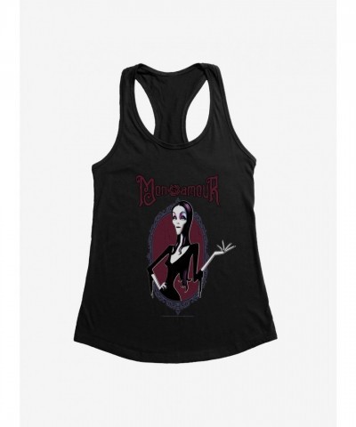 Addams Family Movie Mon Amour Girls Lightweight Tank Top - Black