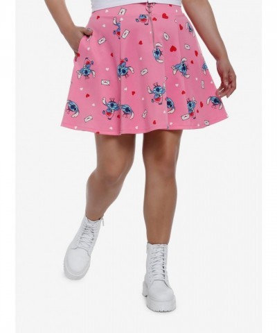 Her Universe Plus Size Lilo & Stitch Lovebug Skirt for Women