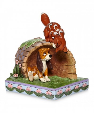 Jim Shore's Unlikely Friends Todd and Copper Figurine for Disney Fans