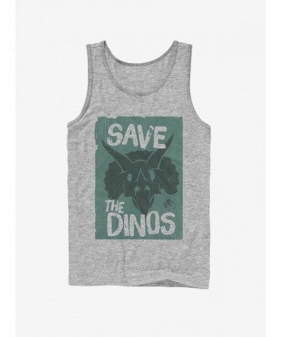 Jurassic World Save the Dinos Cartoon Tee - Unisex Black