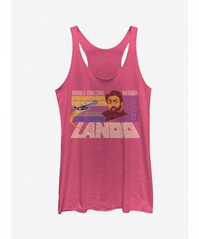 Star Wars Lando Double-Crossing Pink Women's Tank Top