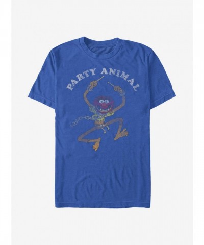 Disney Party Animal Muppets T-Shirt - Blue Men's Size